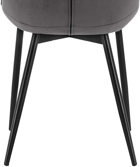 Rootz Velvet Dining Chairs - Elegant Seating - Comfortable Chairs - Durable, Ergonomic, Non-Slip - 85.5cm x 46cm x 40.5cm