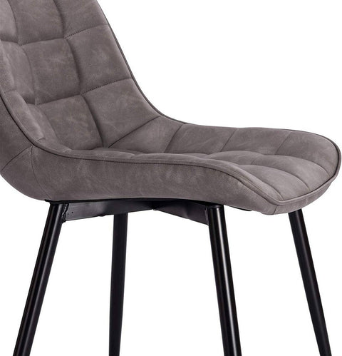 Rootz Set of 2 Dining Chairs - Elegant Seating - Comfortable Chairs - Faux Leather - Ergonomic & Durable - Non-Slip - 46 x 40.5 cm Seat
