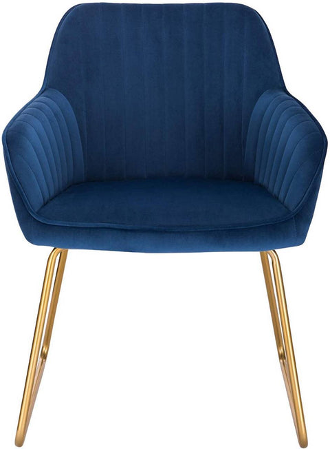 Rootz Velvet Dining Chair - Elegant Chair - Comfortable Seating - High-Density Foam - Durable Metal Frame - Versatile Design - 45cm x 44cm x 78.5cm
