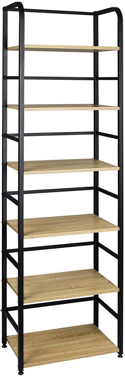 Rootz Industrial Style Standing Shelf - Storage Rack - Bookcase - Elegant Design - Robust Construction - Eco-Friendly Materials - 50cm x 30cm x 176cm