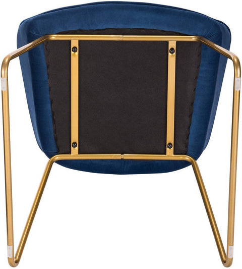 Rootz Velvet Dining Chair - Elegant Chair - Comfortable Seating - High-Density Foam - Durable Metal Frame - Versatile Design - 45cm x 44cm x 78.5cm