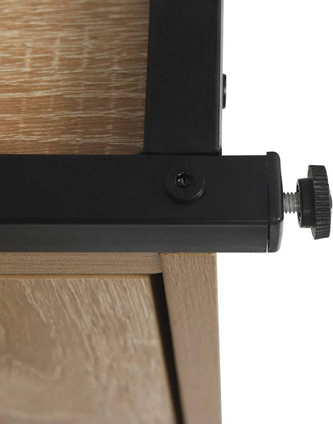 Rootz Standing Shelf Bookcase with Cupboard - Bookshelf - Storage Cabinet - Elegant Design - Durable Construction - Eco-Friendly Materials - 58cm x 24cm x 120cm