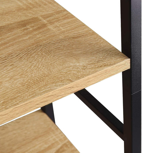 Rootz Industrial Style Standing Shelf - Storage Rack - Bookcase - Elegant Design - Robust Construction - Eco-Friendly Materials - 50cm x 30cm x 176cm