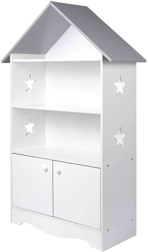 Rootz Children's Bookshelf - Kids' Storage Shelf - Nursery Organizer - Durable E1 MDF - Safe & Stable - Easy Assembly - 28.3cm x 115cm x 62cm