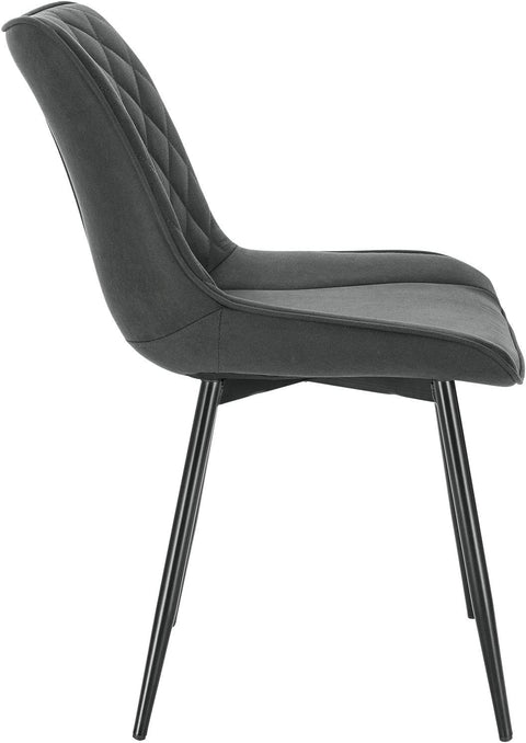Rootz Elegant Dining Chairs - Modern Dining Seating - Stylish Chairs - Durable Metal Frame - Comfortable Foam Padding - Easy Assembly - 46cm x 40.5cm x 85.5cm
