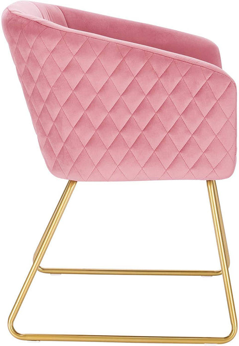 Rootz Velvet Dining Chair - Elegant Chair - Comfortable Seating - Ergonomic Design, Stylish, Durable - 76.5cm x 43cm x 41cm