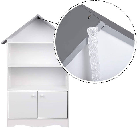 Rootz Children's Bookshelf - Kids' Storage Shelf - Nursery Organizer - Durable E1 MDF - Safe & Stable - Easy Assembly - 28.3cm x 115cm x 62cm