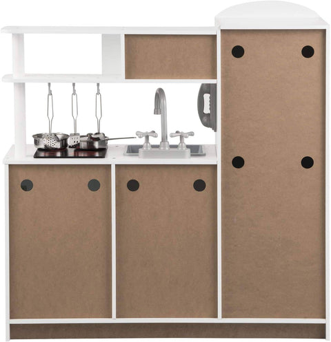 Rootz Children's Play Kitchen - Toy Kitchen Set - Kids' Cooking Station - Enhances Cognitive Skills - Safe and Durable - Easy to Assemble - 81cm x 84.5cm x 26.5cm