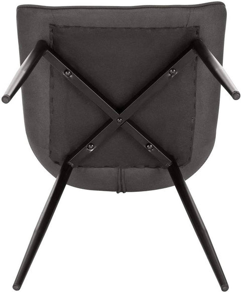 Rootz Modern Dining Chairs - Ergonomic Seating - Stylish Kitchen Chairs - Durable, Comfortable, Versatile - Metal Legs - 85.5cm x 46cm x 40.5cm (Set of 2)