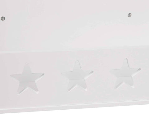 Rootz Children's Bookshelf - Kids' Storage Organizer - Nursery Bookcase - Safe MDF Material, Decorative Design, Mobile with Wheels - 62cm x 57cm x 42cm