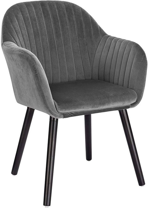 Rootz Ergonomic Dining Chair - Comfortable Seating - Stylish Furniture - Velvet Upholstered - Easy to Assemble - Supports up to 120kg - 81cm x 40cm x 42cm