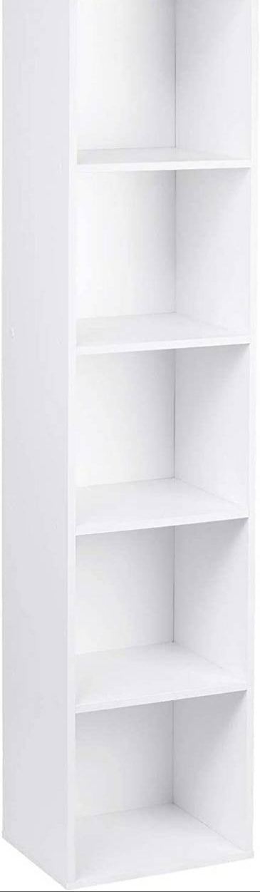 Rootz Modern Free-Standing Bookcase - Storage Shelf - Display Cabinet - Eco-Friendly E3 Grade Wood - Water-Repellent - Scratch-Resistant - 30cm x 24cm x 132cm