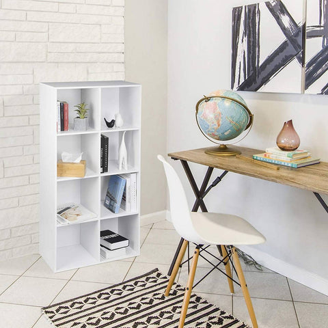 Rootz Multifunctional Bookcase - Storage Organizer - Display Shelf - Stable & Secure, Space-Efficient, Easy Assembly - MDF Board - 60cm x 29.5cm x 121cm