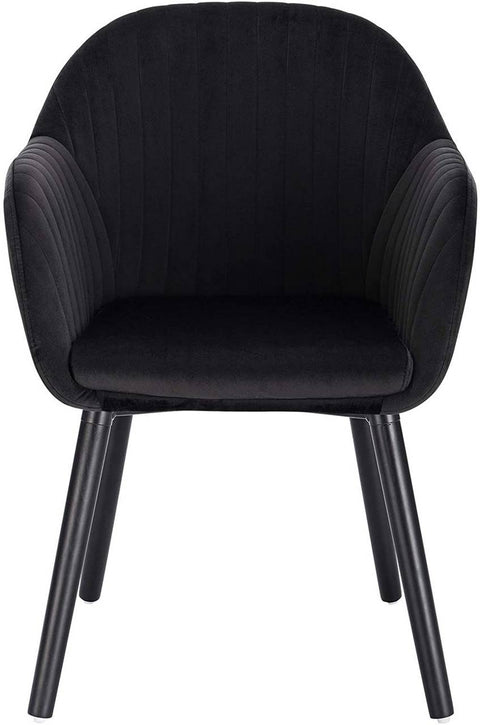 Rootz Ergonomic Velvet Dining Chair - Comfortable Seating - Stylish Chair - High-Density Foam - Lumbar Support - Durable Construction - 81cm x 40cm x 42cm