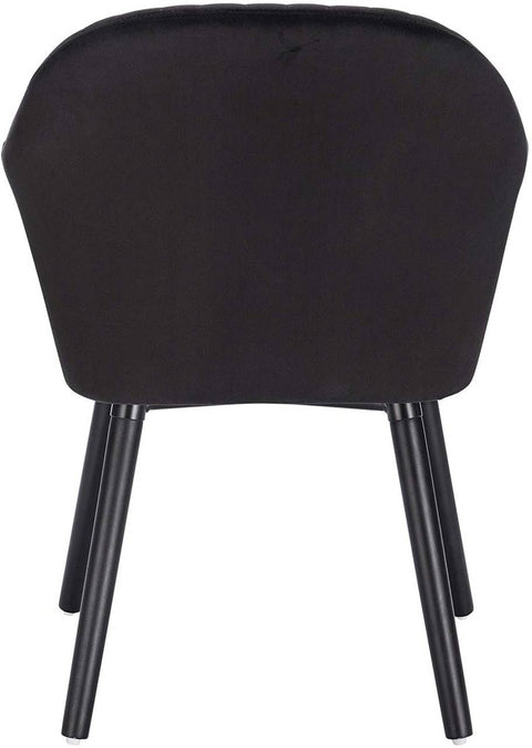 Rootz Ergonomic Velvet Dining Chair - Comfortable Seating - Stylish Chair - High-Density Foam - Lumbar Support - Durable Construction - 81cm x 40cm x 42cm