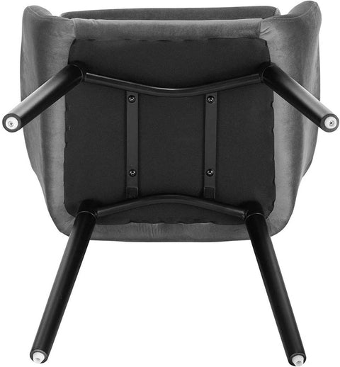 Rootz Ergonomic Dining Chair - Comfortable Seating - Stylish Furniture - Velvet Upholstered - Easy to Assemble - Supports up to 120kg - 81cm x 40cm x 42cm