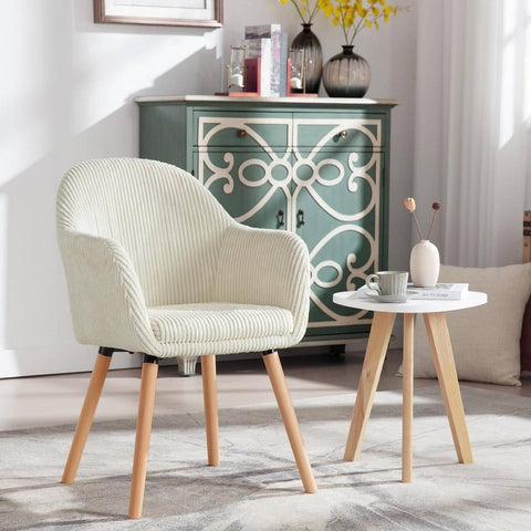 Rootz Dining Room Chairs Set of 4 - Upholstered Chairs - Comfortable Seating - Stylish Design - High Durability - 55.5cm x 83.5cm x 56.5cm