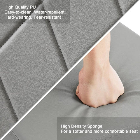 Rootz Dining Chairs Set of 4 - Kitchen Chairs - Modern Seating - Comfortable Padded Seat - Ergonomic Back Support - Durable Metal Frame - 42cm x 94.5cm x 59cm