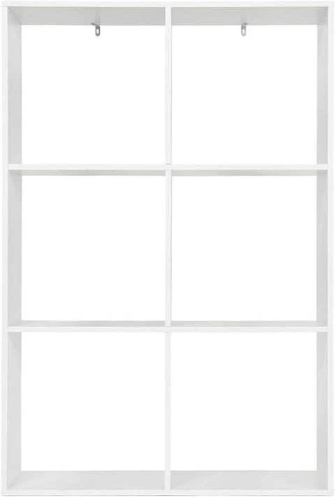 Rootz Modern White Bookshelf - Storage Organizer - Display Shelf - Space-Saving, Versatile, Sturdy - 71cm x 106cm x 29cm