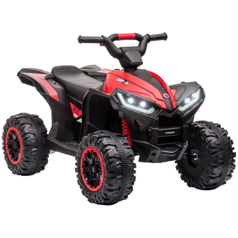 Rootz Electric Children's Quad - Kids ATV - Ride-On Car - LED Headlights - Ergonomic Seat - USB MP3 Player - Ages 3-8 - 83cm x 53cm x 55.5cm