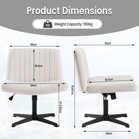 Rootz Velvet Executive Chair - Office Chair - Relaxation Chair - Enhanced Comfort - Flexible and Functional - Elegant Design - 63cm x 87.5cm x 65cm