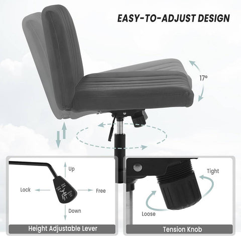 Rootz Velvet Executive Chair - Bureaustoel - Draaistoel - Verbeterd comfort - Flexibel ontwerp - Robuuste constructie - 63 cm x 87,5 cm x 65 cm