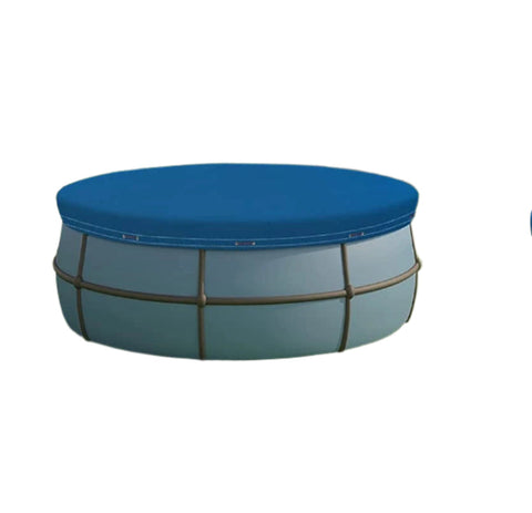 Rootz Pool Tarpaulin - Pool Cover - Waterproof Pool Protector - Reduces Algae - Blue φ 420 cm