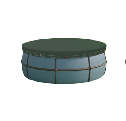 Rootz Round Pool Tarpaulin Cover - Pool Cover - Waterproof Covers - Protects Against Algae - Green ø360cm