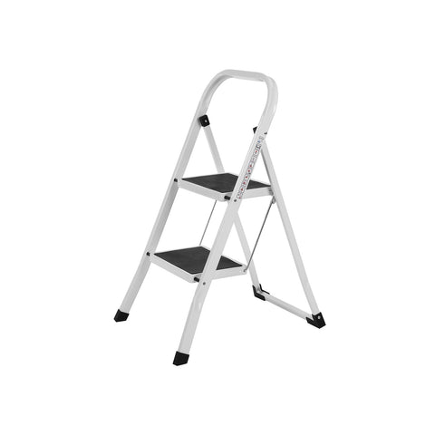 Rootz Folding Step Ladder - Stool - Tall Step Stool - 150 kg Load Capacity - 46.5cm x 90cm x 4cm