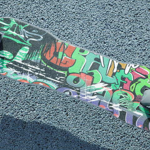 Rootz Adjustable Green Scooter - Kick Scooter - Folding Scooter - Rear Brake - 100kg Capacity - 94x38x88-103cm