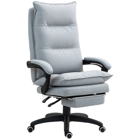 Rootz Massage Office Chair - Desk Chair - Ergonomic Swivel - Comfort & Support - 70cm x 62cm x 120-130cm,  Grey