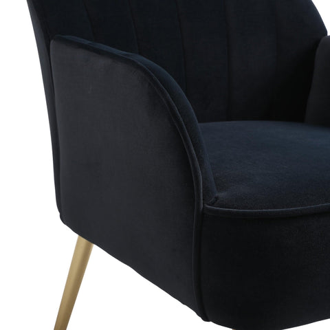 Rootz Velvet Leisure Seats - Comfortable Lounge Chairs - Modern Relaxation Chairs - Skin-Friendly Velvet - 64cm x 72.8cm x 77.9cm
