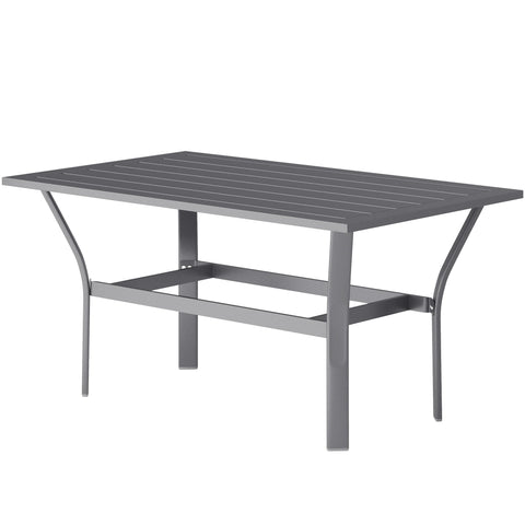 Rootz Side Table - Patio Coffee Table - Outdoor Garden Table - Weatherproof & Durable - 91.5 x 55 x 45 cm - Grey