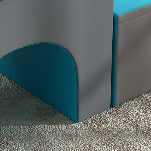 Rootz 7PCS Baby Motor Module - Baby Gym - Foam Play Set - Enhances Motor Skills - 170cm x 130cm x 40cm