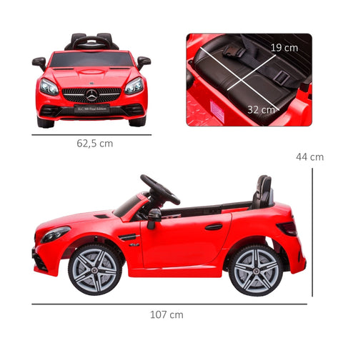 Rootz Children's Electric Car - Kids Ride On Toy - Remote Control Car - LED Headlights - Music Player - 107cm x 62.5cm x 44cm