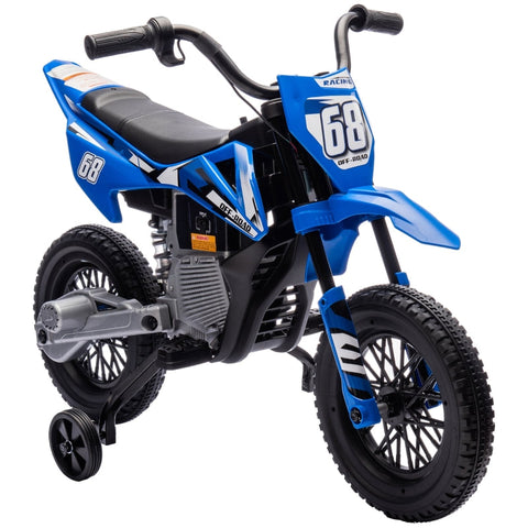 Rootz Children's Electric Motorcycle - Kids Ride-On Vehicle - Toddler Motorbike - Built-In Music - 107cm x 56cm x 70cm