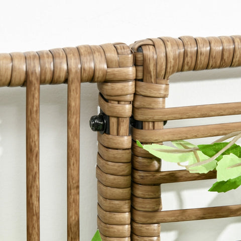 Rootz Plant Pot - Flower Box with Trellis - Weather-Resistant Planter - Durable & Maintenance-Free - Ideal for Various Plants - 103 cm x 103 cm x 29 cm - Sand