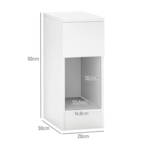 Rootz Bedside Table - Modern Side Table - Nightstand - Optimal Storage - 20cm x 30cm x 50cm - Perfect for Bedroom & Living Room