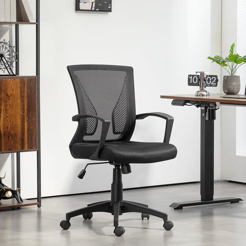 Rootz Ergonomic Office Chair - Mesh Desk Chair - Adjustable Office Seat - Comfort & Durability - 62cm x 60cm x 92-102cm