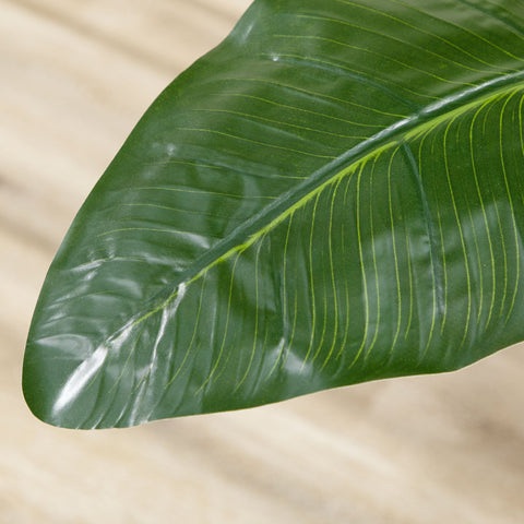 Rootz Artificial Bird of Paradise Plant - Strelitzia - Faux Greenery - Realistic Decor - 180cm High - Includes 13 Leaves & 2 Flowers with Pot