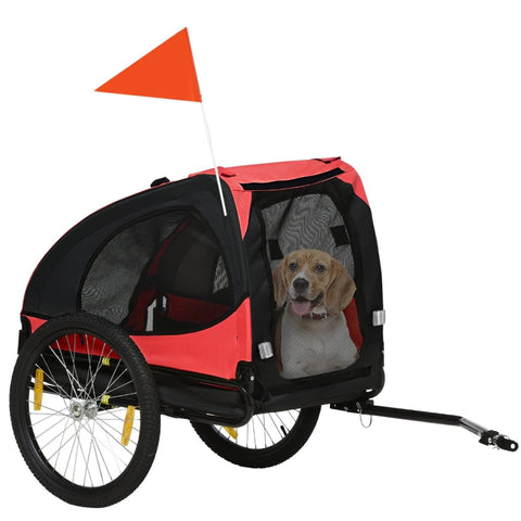 Rootz Dog Trailer - Pet Cart - Dog Carrier - Easy Access - 140cm x 71cm x 83cm