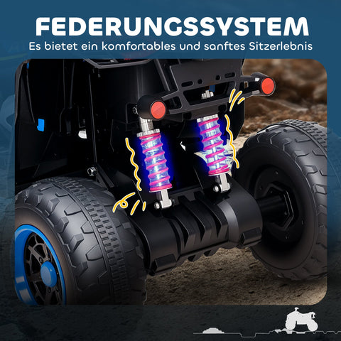 Rootz Elektroquad for Kids - Children's Quad - Electric Ride-On - Dual Engines - 101cm x 69cm x 75cm