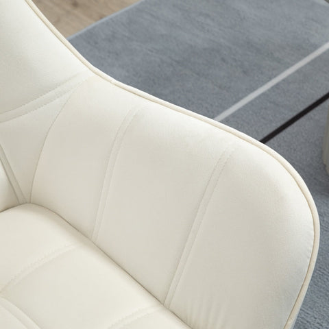 Rootz Scandinavian Style Lounge Chair - Reading Chair - Velvet Upholstered Chair - Modern Design - Thick Padding - 67cm x 61.5cm x 71cm