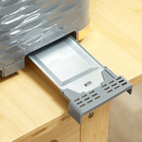 Rootz Kettle Toaster Set - Pebble Design - 7 Browning Levels - 1.7L Capacity - LED Indicators - Automatic Centering - 29.2cm x 27.5cm x 18.9cm