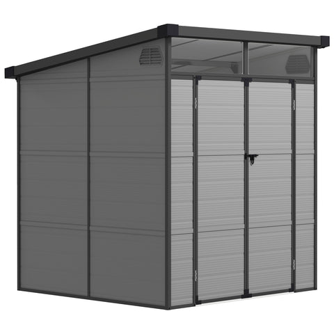 Rootz Garden Shed Bike Shelter - Tool Storage - Lockable Doors - Durable & Weatherproof - 1.9m x 1.9m x 2.15m