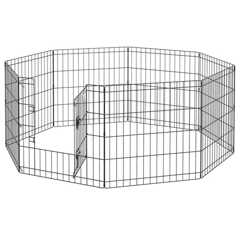 Rootz Modular Pet Enclosure - Dog Cage - Rabbit Aviary - Rust-Resistant Finish - 61cm x 61cm Panels - Foldable for Indoor & Outdoor Use