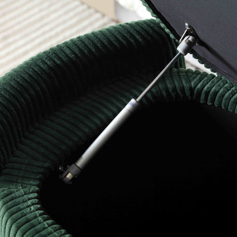 Rootz Storage Stool - Velvet Ottoman - Upholstered Bench - Spacious Storage - 112L x 41W x 42H cm