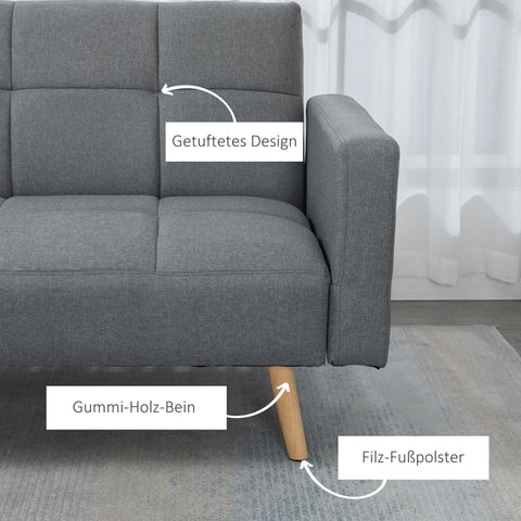 Rootz 2 in 1 Sofa Bed - Couch - Sleeper Sofa - Maximum Comfort - 205 x 104 cm x 60 cm