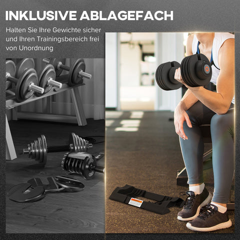Rootz Adjustable Single Dumbbell - Free Weights - Strength Trainer - Non-Slip Handle - 7/13/18/24kg Black - Space-Saving - 37x18x18cm