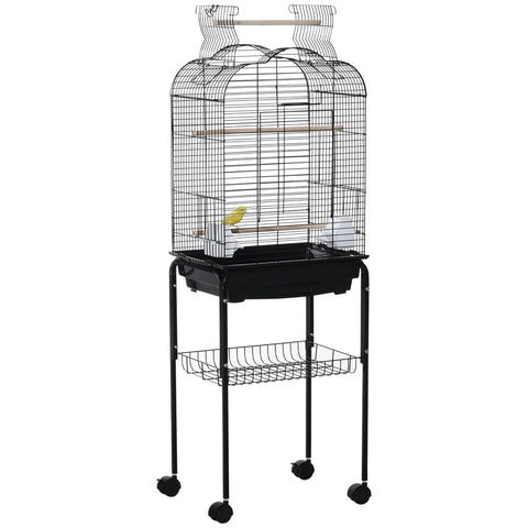 Rootz Bird Cage Explanies - Bird Aviary - Pet Enclosure - Rollable Design - 46 x 36 x 130 cm